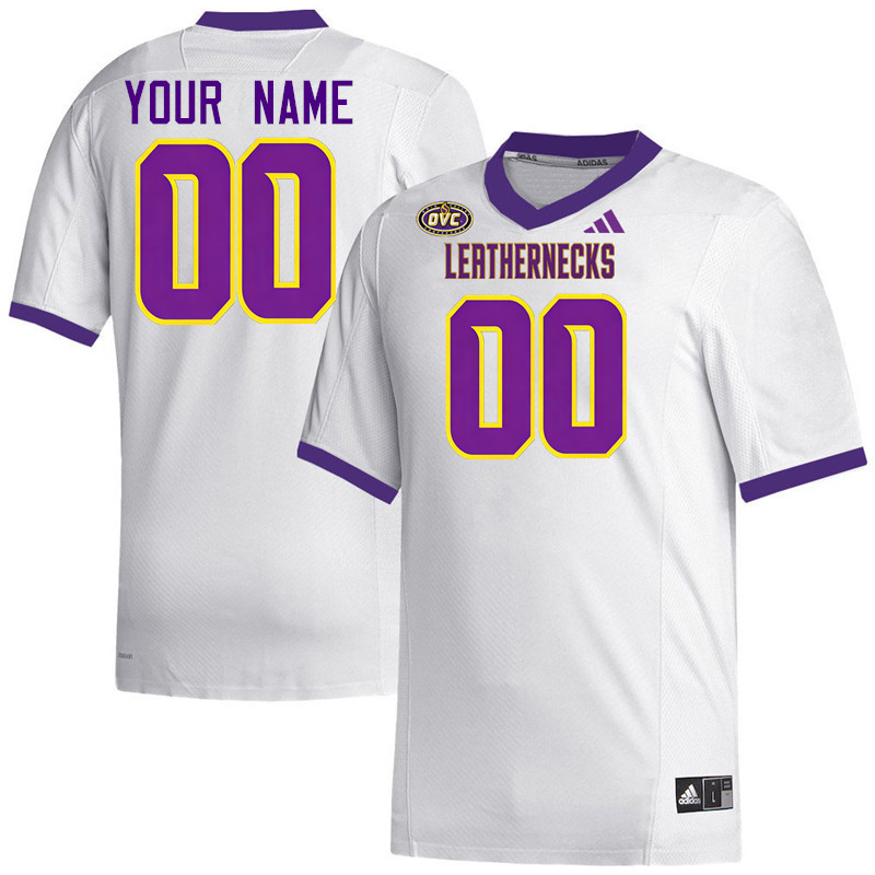 Custom Western Illinois Leathernecks Name And Number Football Jerseys-White